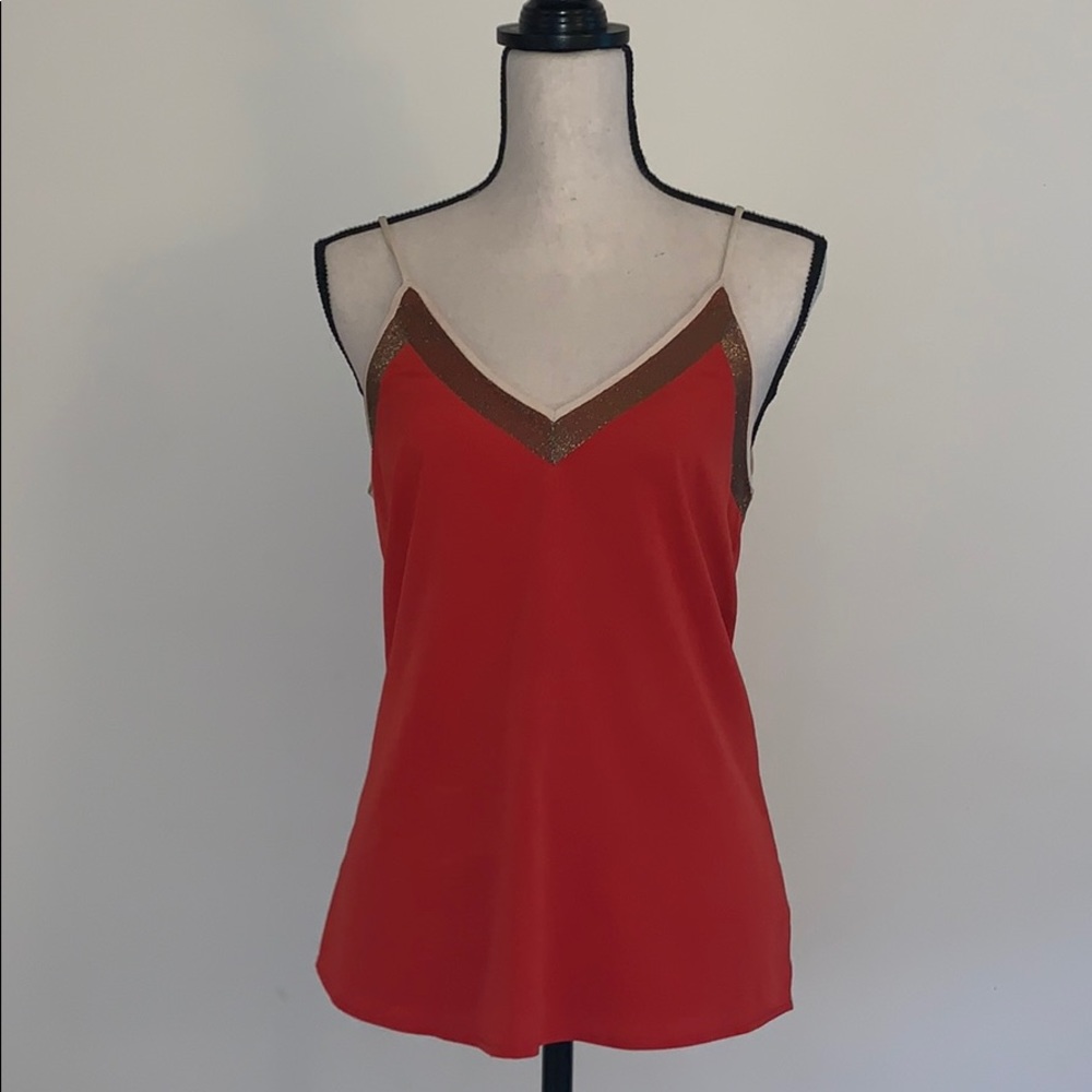 Ecoté Red V-Neck Tank